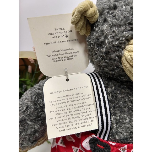 Hallmark Bananas For You Monkey Interactive Stuffed Animal - Picture 7 of 9